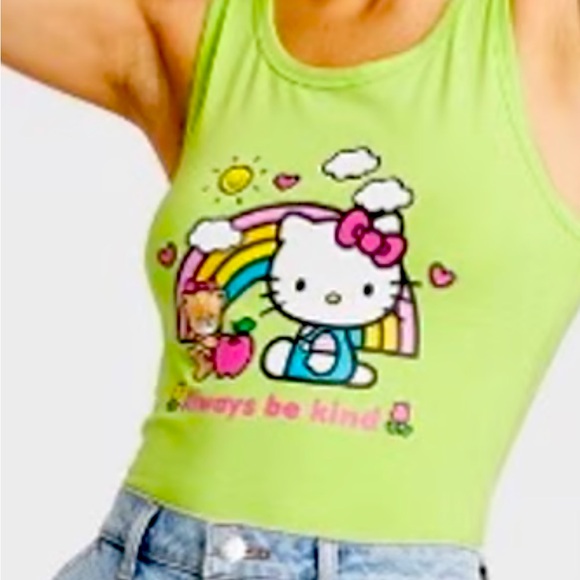 Hello Kitty Cropped Tank - Picture 2 of 4